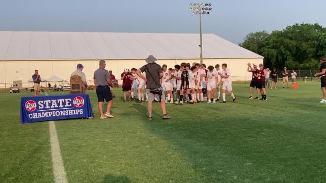 Montgomery Bell Academy soccer II-AA state championship awards ceremony