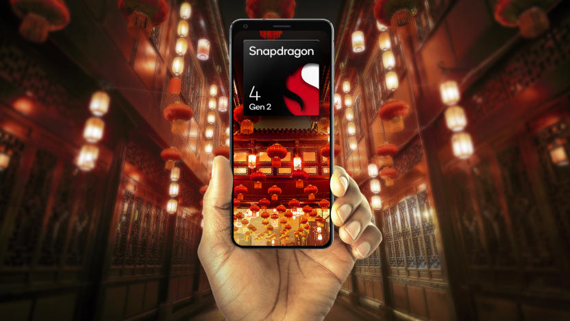 A phone featuring an ad for Qualcomm's Snapdragon Gen 4.