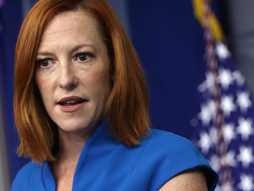 Jen Psaki said Trump suggested people 'inject versions of poison into their veins' as a COVID-19 cure in a cutting response to a Fox News question