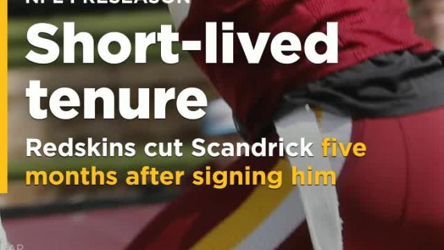 Redskins cut CB Orlando Scandrick five months after signing him