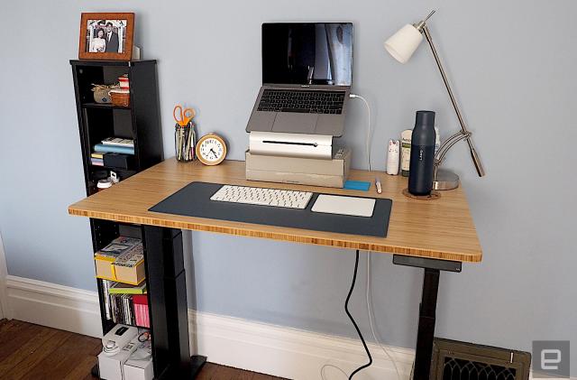 The Tripod Desk Pro is a portable standing desk that upgraded my WFH setup