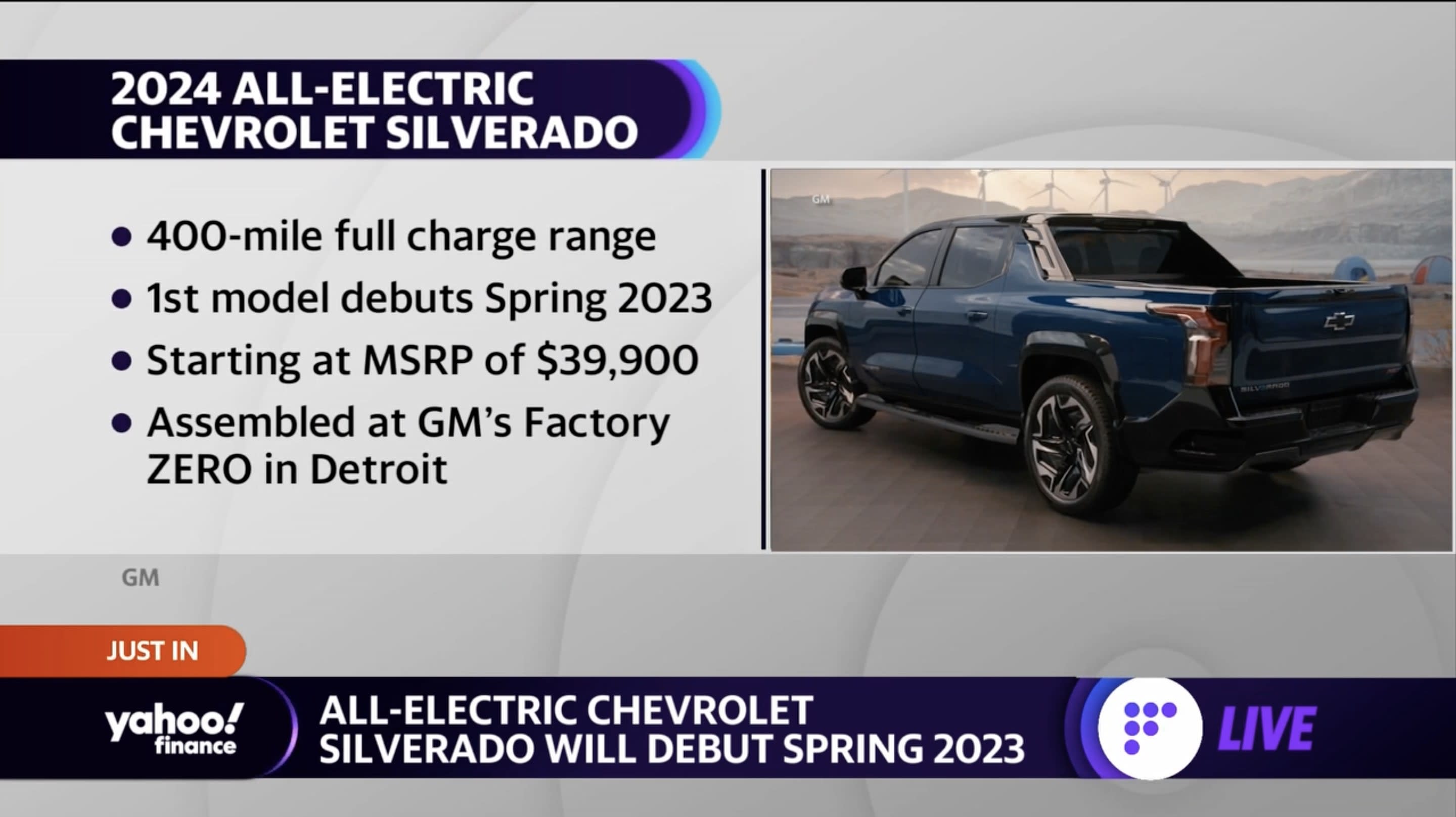 Chevrolet to Debut 2024 Silverado EV at $39,000 in Early 2023