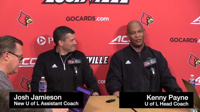 Kenny Payne introduces Josh Jamieson as newest Louisville basketball assistant coach