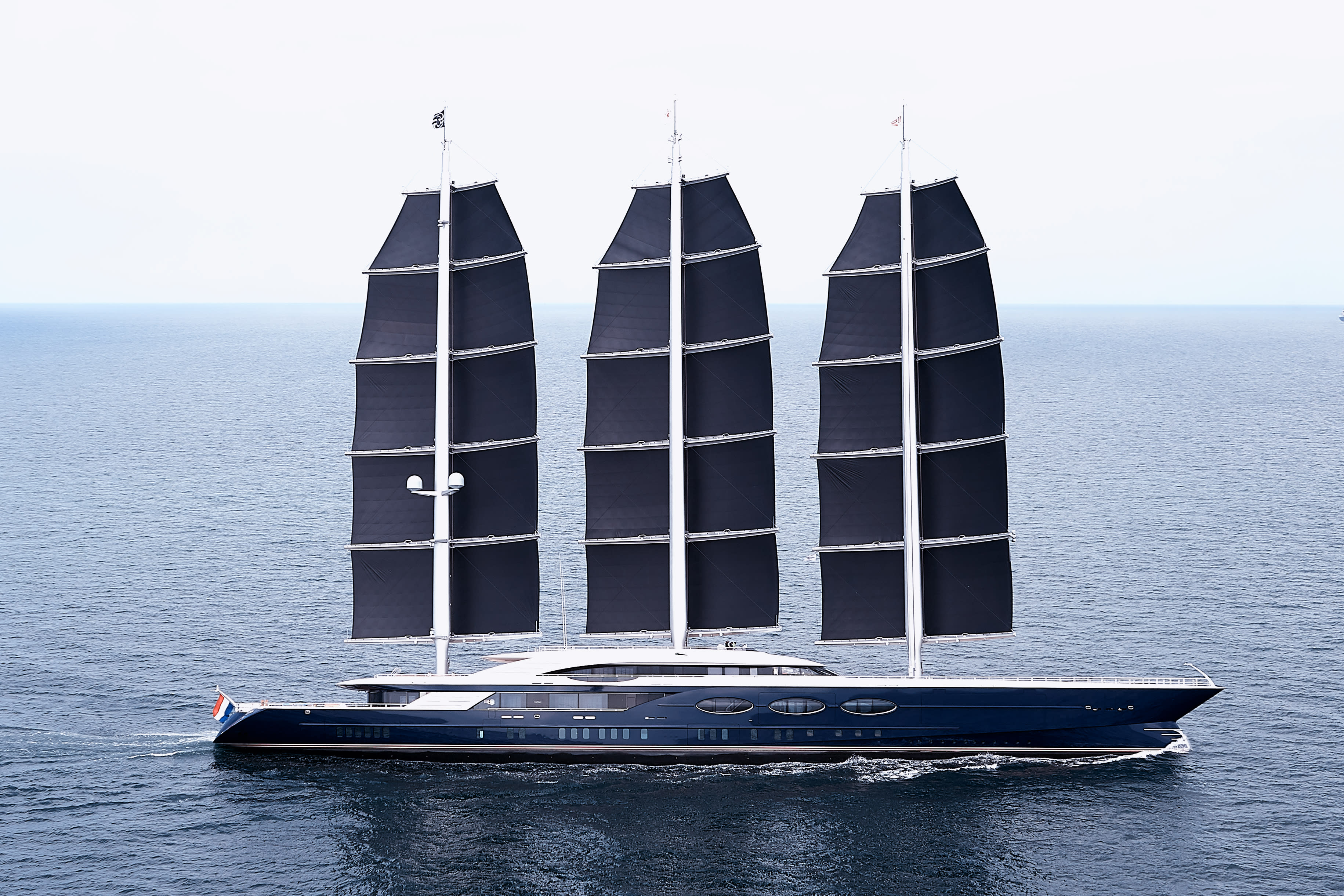 black pearl yacht solar sails