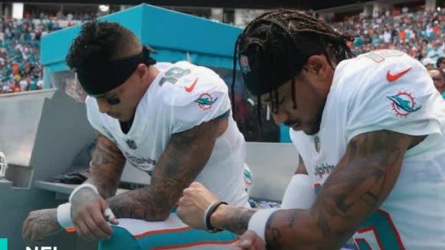 Kaepernick praises Dolphins players who knelt before Sunday's game