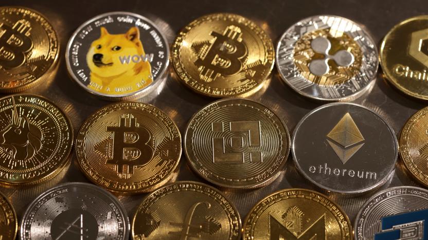 Representations of cryptocurrencies are seen in this illustration, August 10, 2022. REUTERS/Dado Ruvic/Illustration