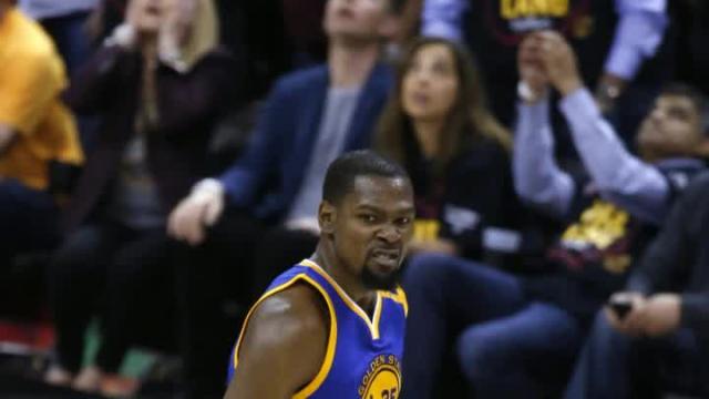 Kevin Durant leads Warriors to brink of NBA title