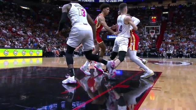 Bam Adebayo with a dunk vs the Atlanta Hawks