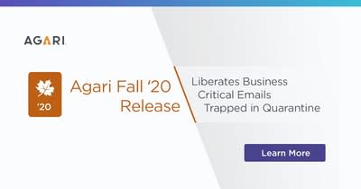 Agari Tumble ’20 Release Liberates Enterprise-Essential Emails Trapped in Quarantine