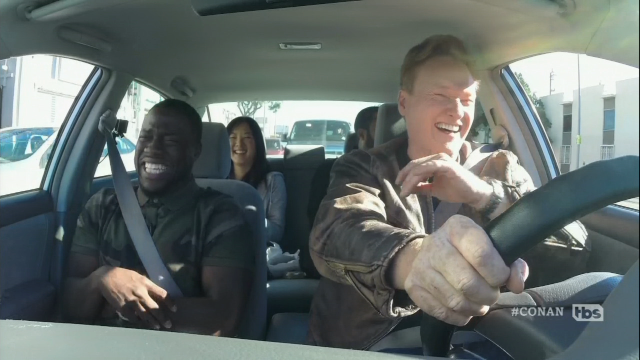 kevin hart conan student driver video