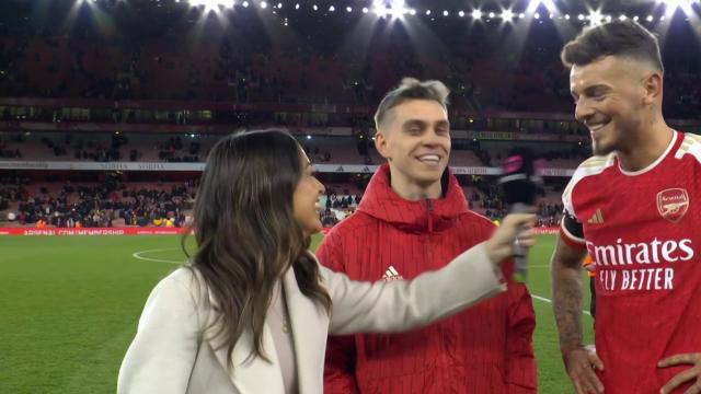 White, Trossard reacts to Arsenal's win v. Chelsea