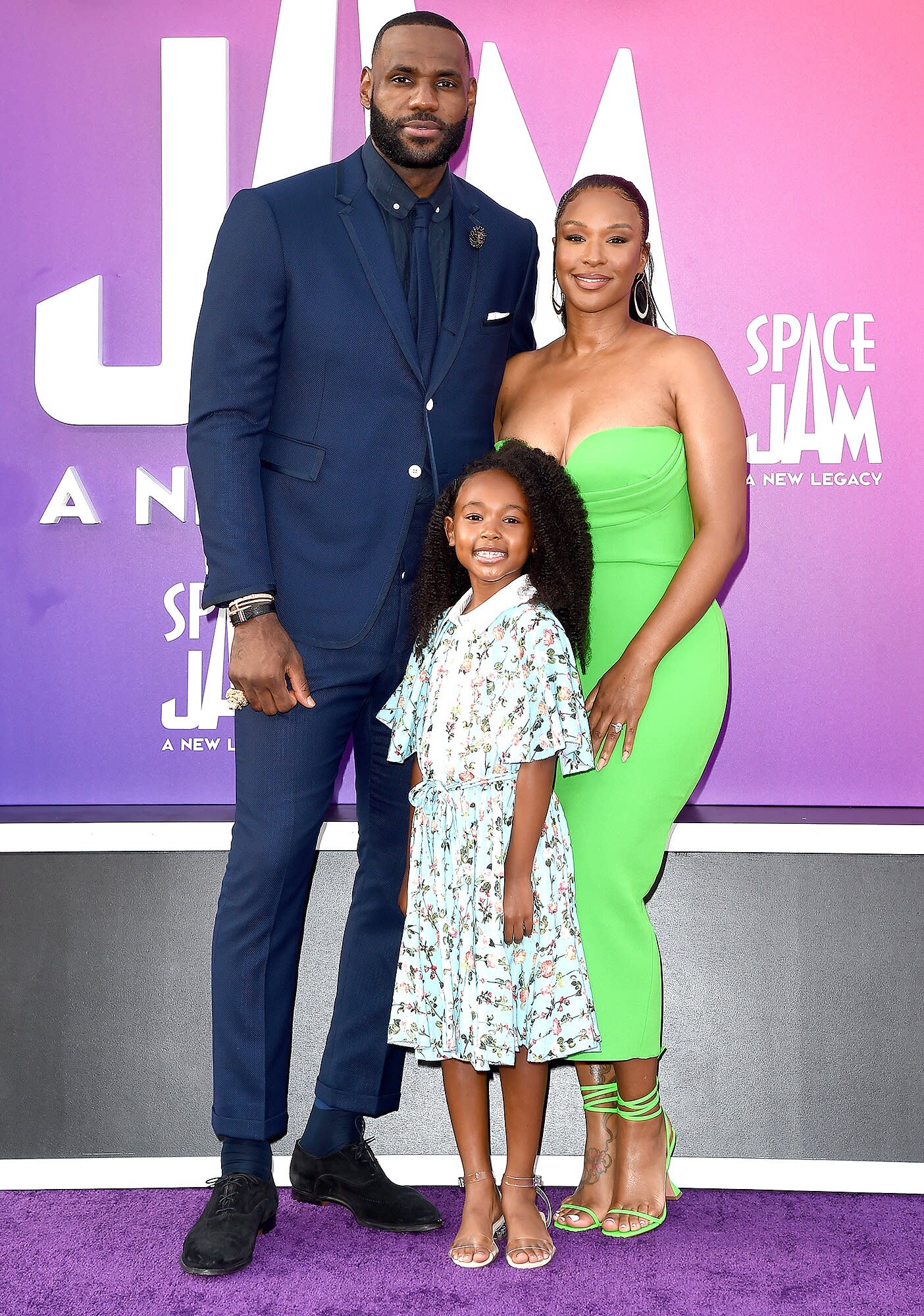 LeBron James and Wife Savannah Hit Space Jam: A New Legacy Red Carpet ...