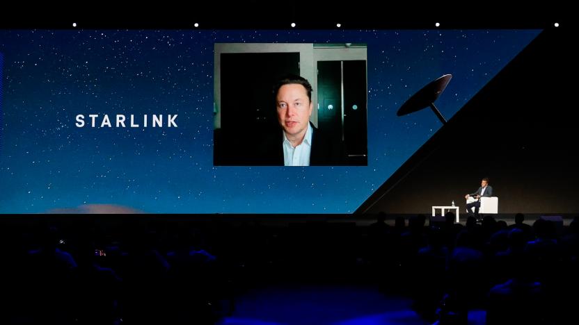 Elon Musk, the Chief Engineer of SpaceX, speaking about the Starlink project at MWC hybrid Keynote during the second day of Mobile World Congress (MWC) Barcelona, on June 29, 2021 in Barcelona, Spain.
 (Photo by Joan Cros/NurPhoto via Getty Images)