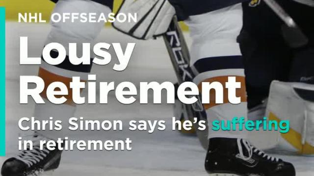 Ex-NHL enforcer Chris Simon files for bankruptcy, says he's suffering in retirement