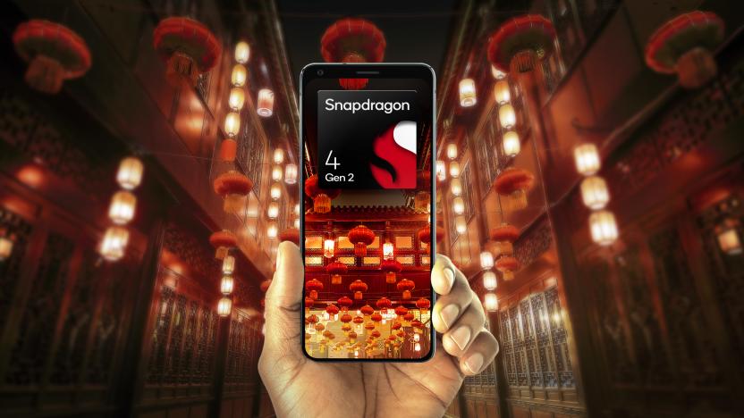 A phone featuring an ad for Qualcomm's Snapdragon Gen 4.