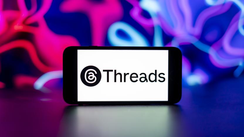 INDIA - 2023/12/15: In this photo illustration, the Threads logo is seen displayed on a mobile phone screen. (Photo Illustration by Idrees Abbas/SOPA Images/LightRocket via Getty Images)