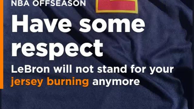 LeBron James will not stand for your NBA jersey burning anymore
