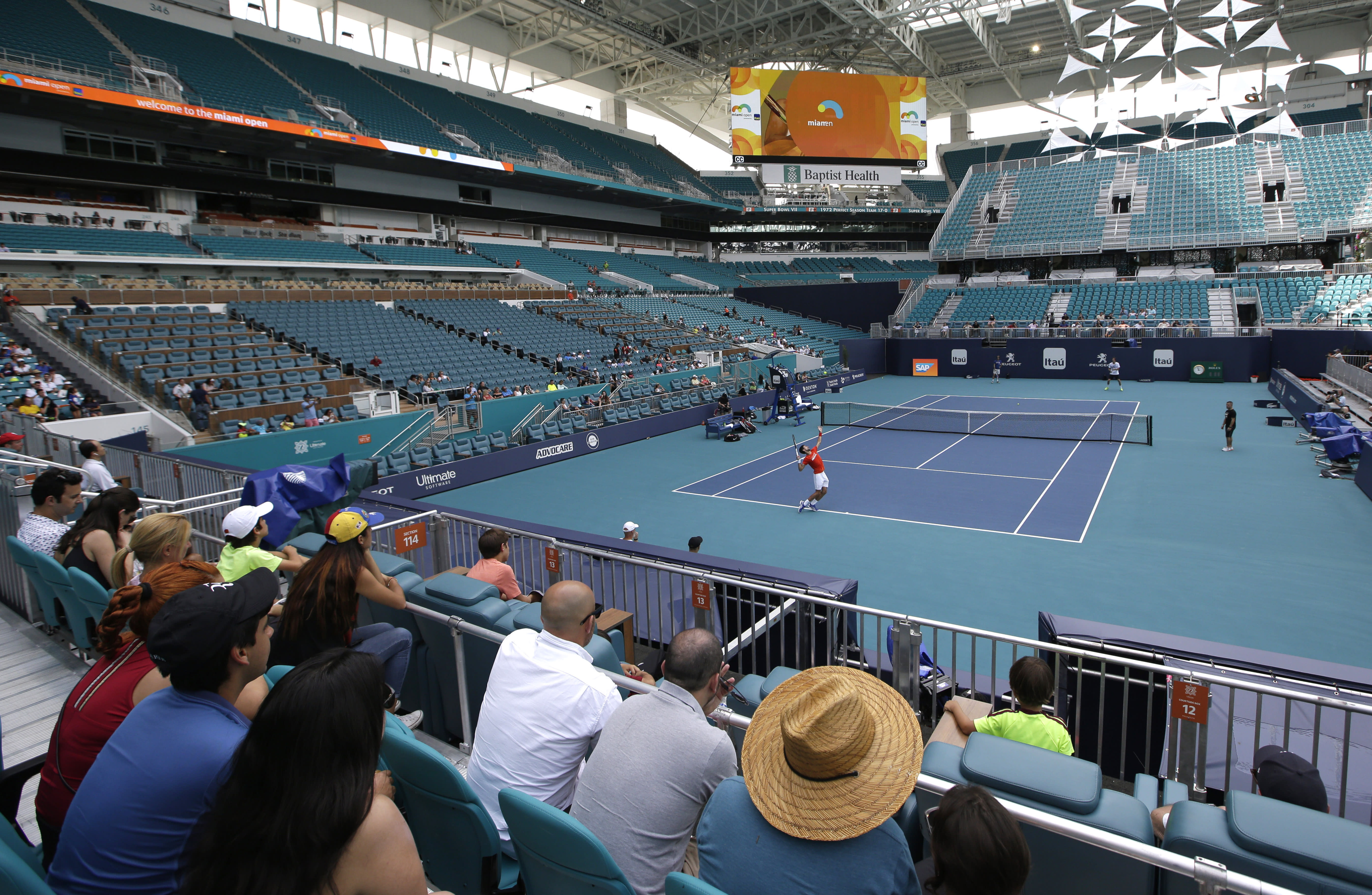 Changeover Miami Open tennis moves to Dolphins' home