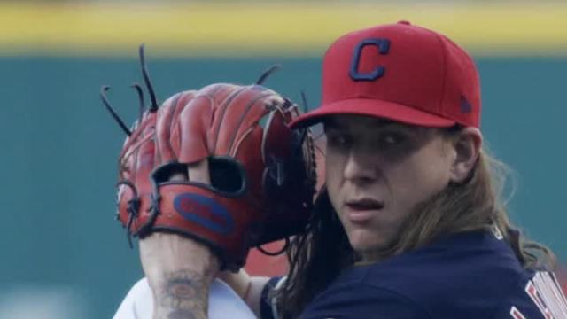 Indians pitcher's cleats draw warning letter from MLB