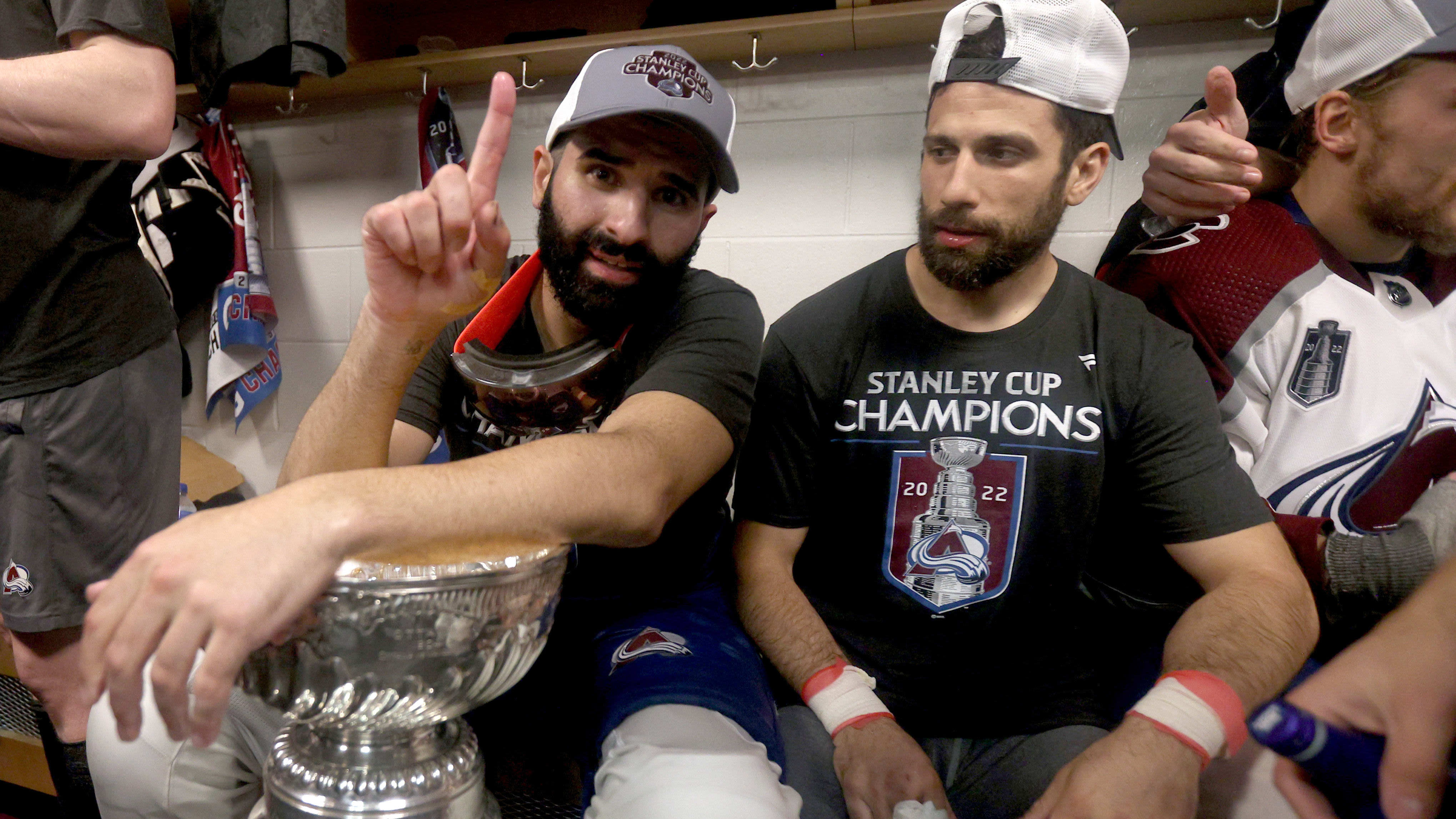 NHL 2022 Stanley Cup Champions Colorado Avalanche Locker Room