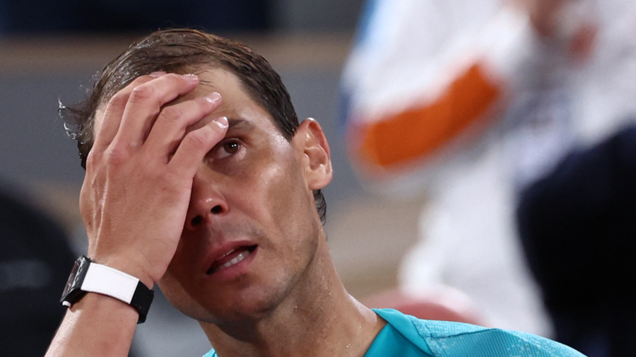 Getty Images - Spain's Rafael Nadal reacts after losing his men's singles match against Germany's Alexander Zverev on Court Philippe-Chatrier on day two of the French Open tennis tournament at the Roland Garros Complex in Paris on May 27, 2024. (Photo by EMMANUEL DUNAND / AFP) (Photo by EMMANUEL DUNAND/AFP via Getty Images)