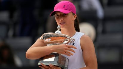 PA Media: Sport - The Pole lifted the trophy in Rome for the third time in four years, having beaten Sabalenka last week in