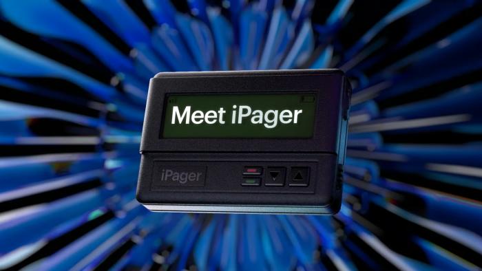An image of the fake iPager device. 