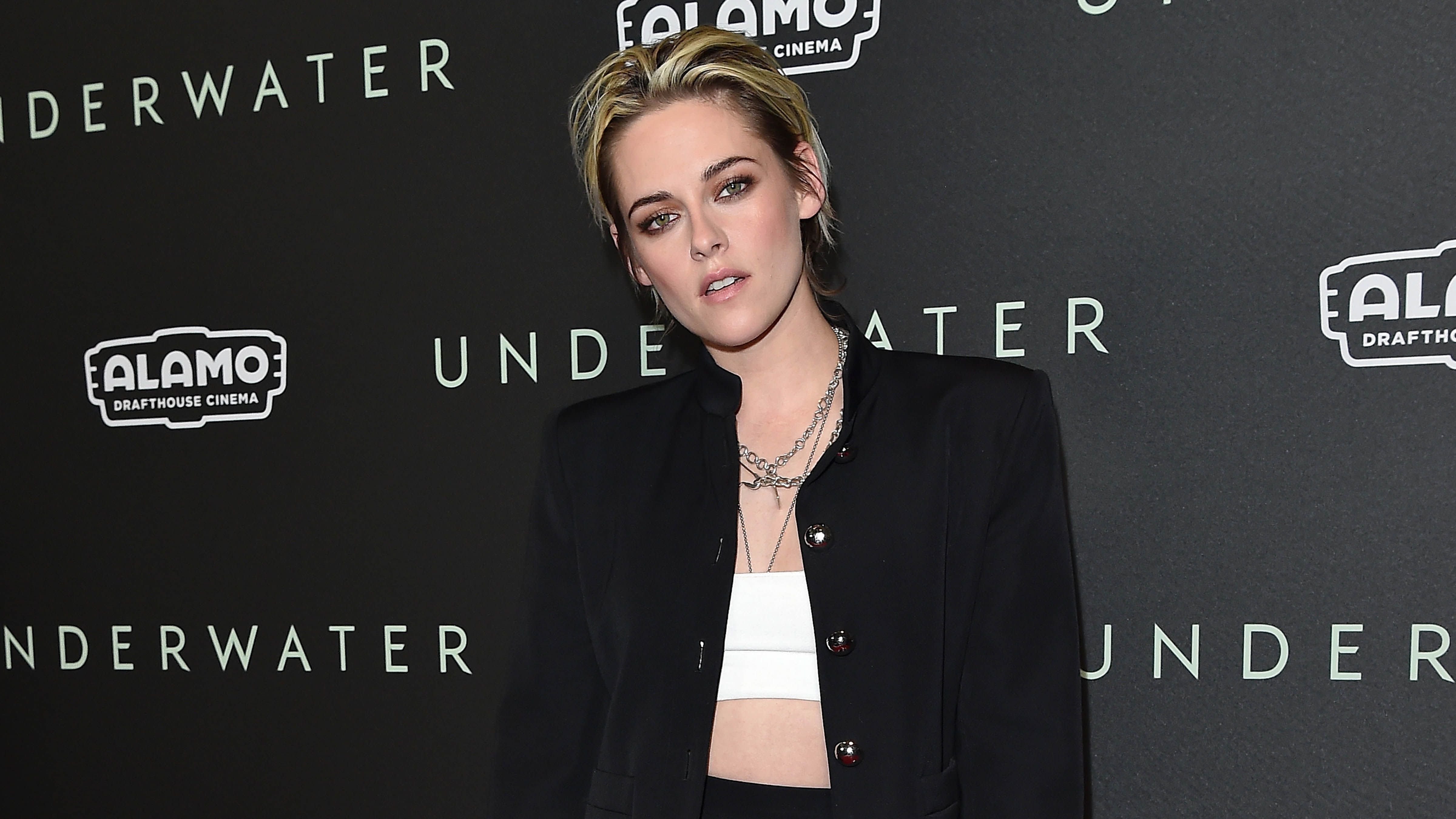 Kristen Stewart Made Tweed Look Punk in This Dress With a Plunging