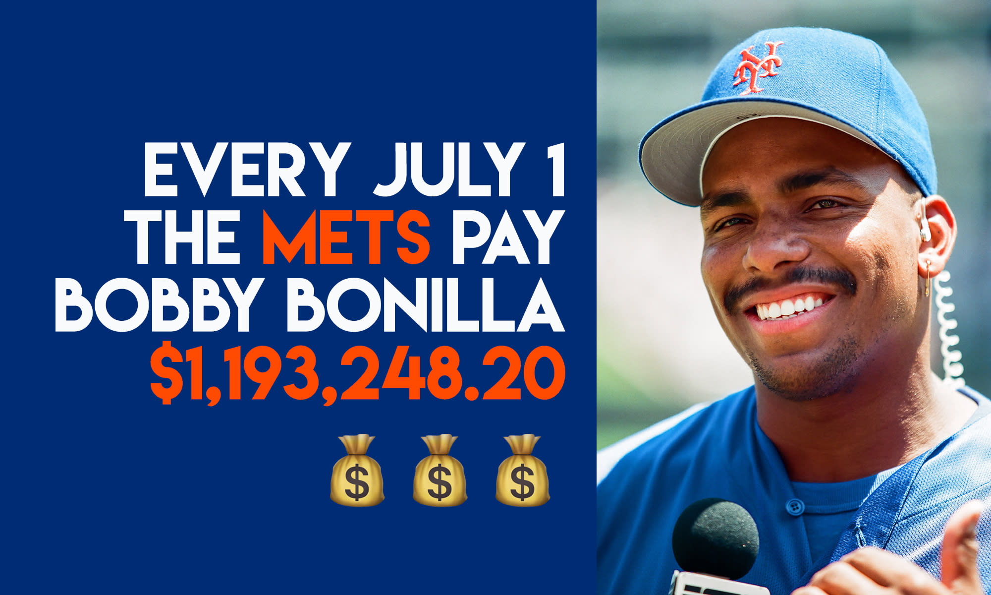 Bobby Bonilla is about to get his annual million dollar payday from the