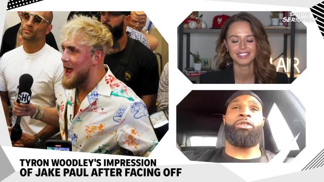 Tyron Woodley says Jake Paul looked 'scared' during stare-down