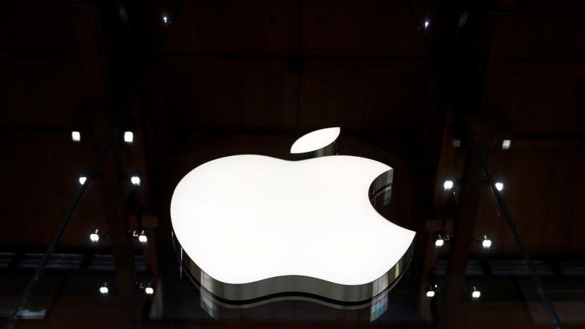 An Apple logo is pictured in an Apple store in Paris, France September 17, 2021. REUTERS/Gonzalo Fuentes