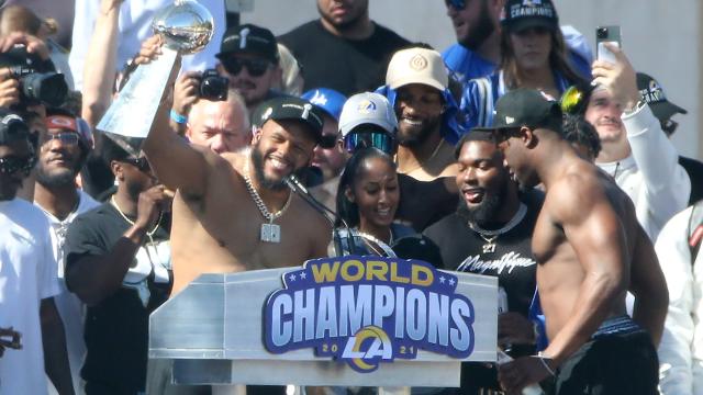 aaron donald superbowl parade