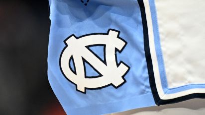 Getty Images - WASHINGTON, DC - MARCH 14: A view of the North Carolina Tar Heels logo on their uniform during the game against the Florida State Seminoles in the Quarterfinals of the ACC Men's Basketball Tournament  at Capital One Arena on March 14, 2024 in Washington, DC. (Photo by G Fiume/Getty Images)