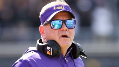 Getty Images - COLUMBIA, MO - OCTOBER 07: LSU Tigers head coach Brian Kelly in the third quarter of an SEC football game between the LSU Tigers and Missouri Tigers on Oct 7, 2023 at Memorial Stadium in Columbia, MO. (Photo by Scott Winters/Icon Sportswire via Getty Images)