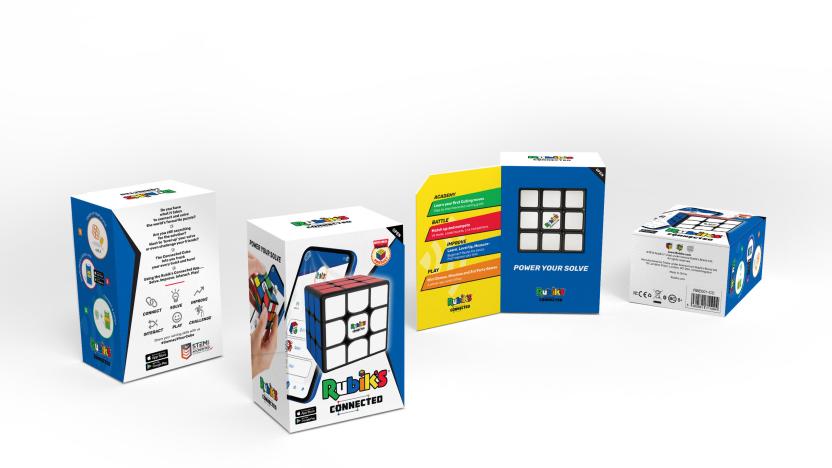 The new Rubik's Connected Cube is a physical object which connects to phones and tablets.