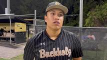 Buchholz baseball junior JJ Gardner speaks after the Bobcats Regional Semifinal win over Pace