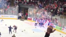 WATCH: Peoria Rivermen celebrate 2024 SPHL President's Cup on Carver Arena ice