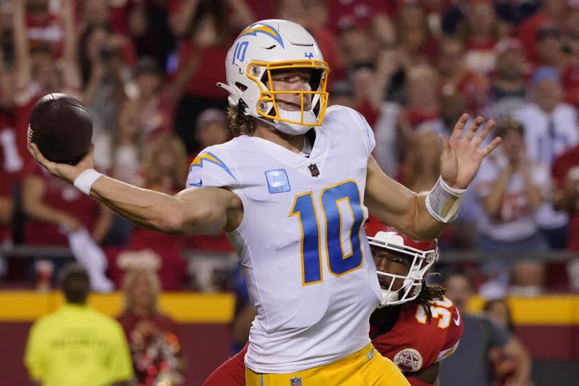 Chargers limit Justin Herbert’s practice, injury update, but pain is inevitable