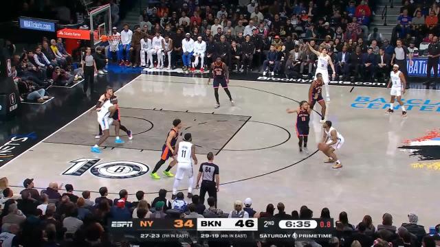 Cam Thomas with a buzzer beater vs the New York Knicks