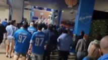 Detroit Lions fans wait to buy new jerseys at Ford Field