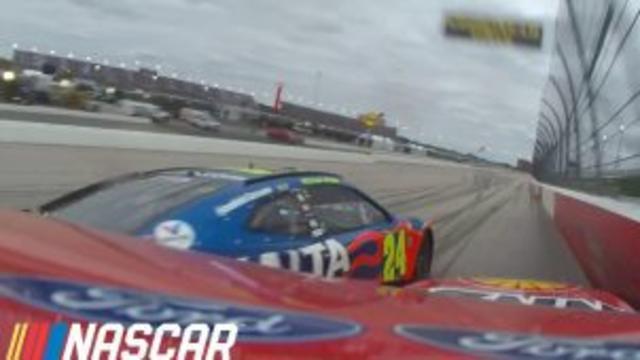 In-car camera: Did William Byron put Logano into the wall on late restart?