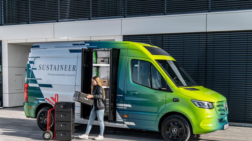 Mercedes Sustaineer electric delivery van concept