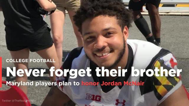 Players from Maryland announced their plans to honor fallen teammate, Jordan McNair