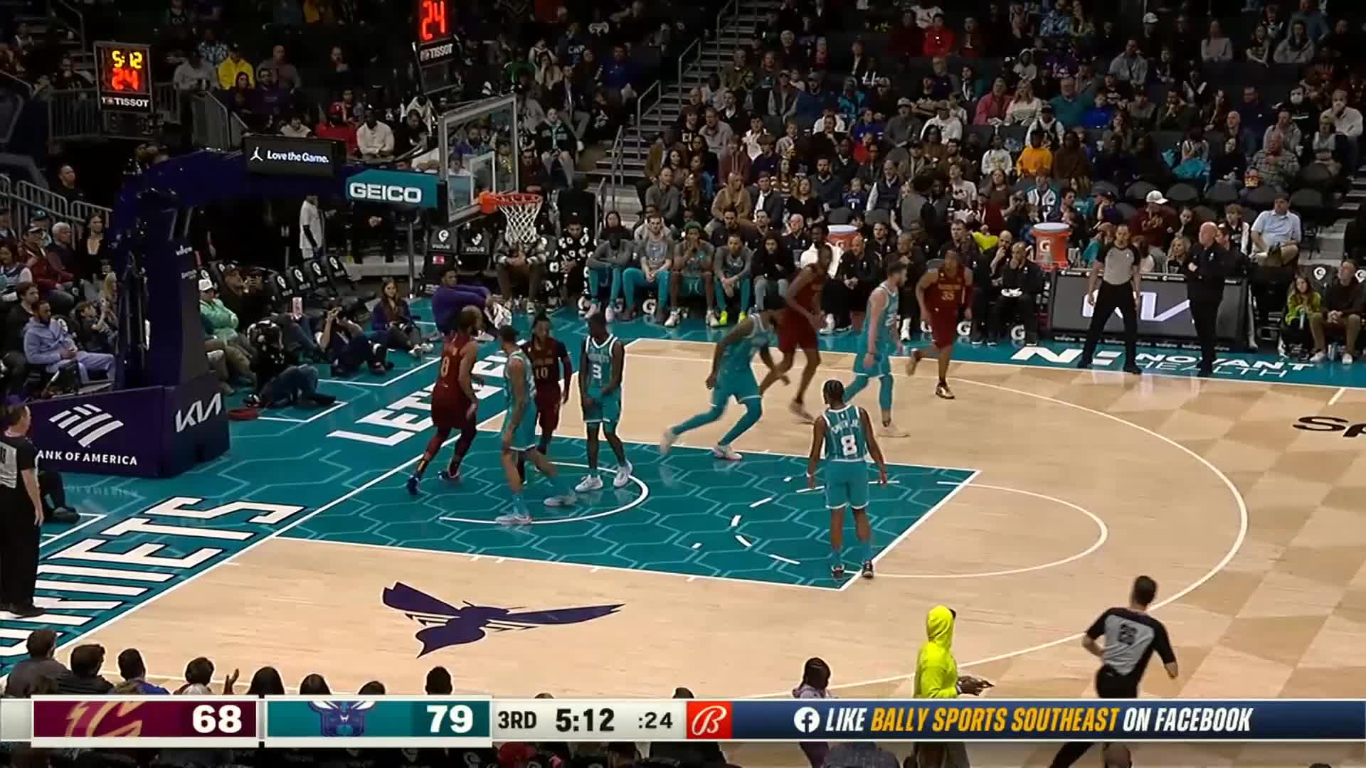 Lamar Stevens with an alley oop vs the Charlotte Hornets