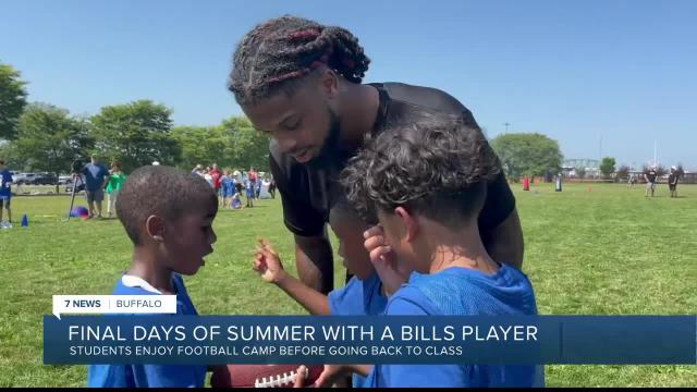 Buffalo Bills safety Damar Hamlin spends Labor Day getting kids ready to go  back to school