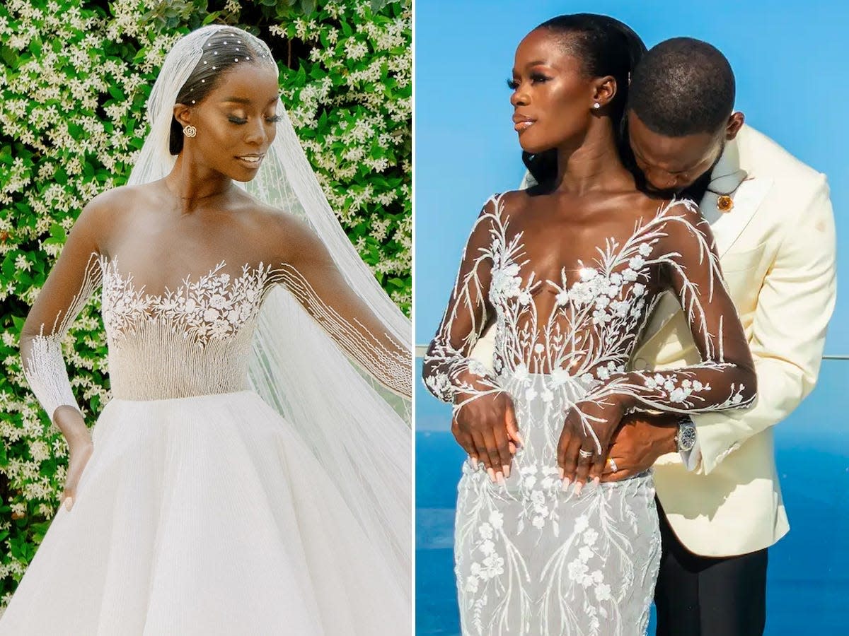 A fashion designer created illusion wedding gowns for Black women after seeing a lack of options on the market