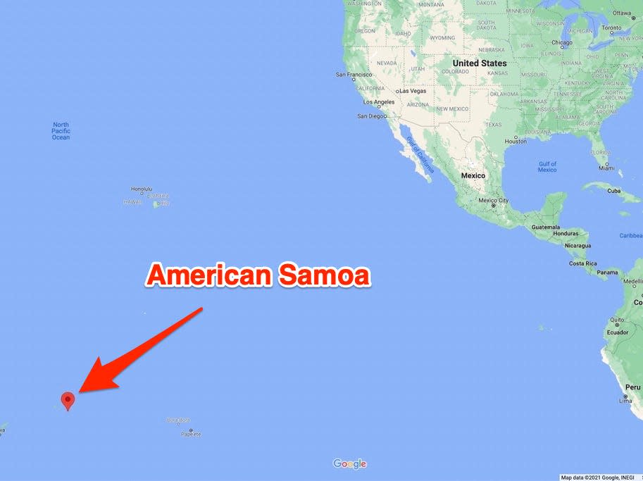 Samoa To Hawaii Map American Samoa, Which Had Previously Recorded Zero Covid-19 Cases  Throughout The Entire Pandemic, Has Recorded Its First Case