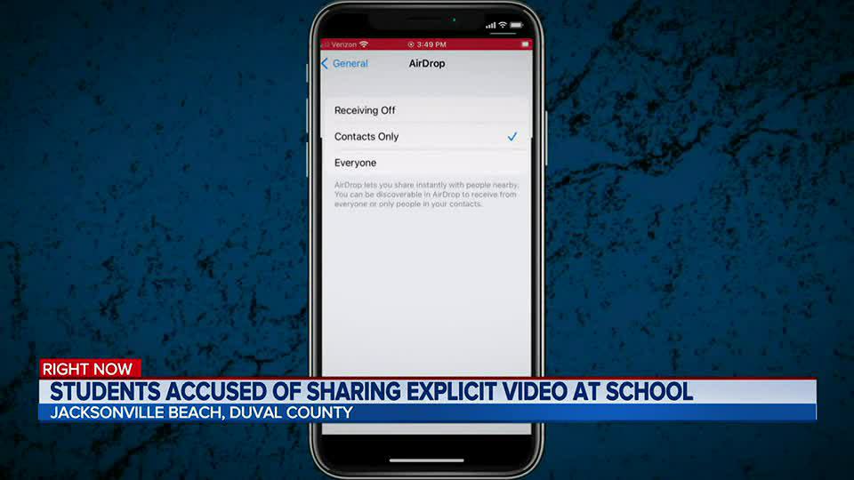 Schoolsexvido - Video of students having sex AirDropped to students at Duval County middle  school