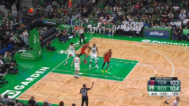 Gabe Brown with a 3-pointer vs the Boston Celtics