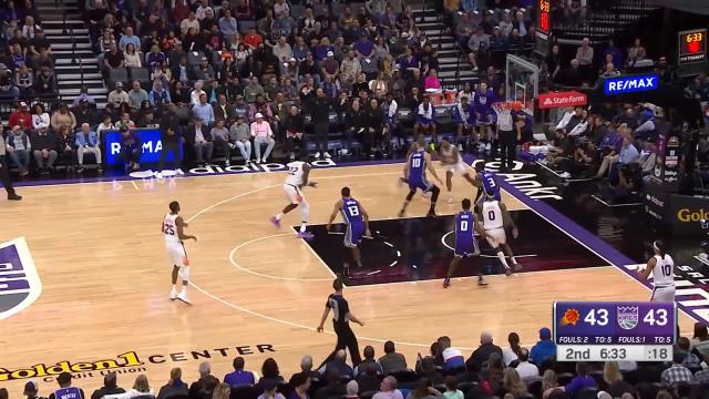 Cameron Payne with an assist vs the Sacramento Kings